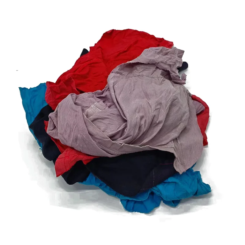 Wiping Cloth Industrial Cotton Rags Dark Color T Shirt Rags Wiping Rags