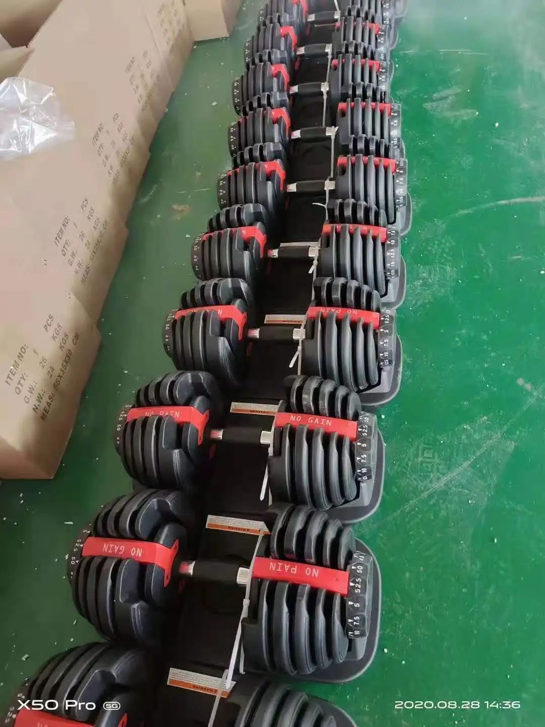 Gym equipment Well show Sport Adjustable Dumbbell Free Weight Lifting Fitness Dumbbell For Body Building