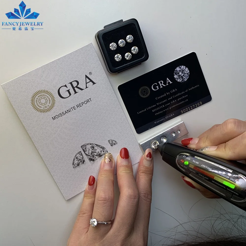FANCY Jewelry Latest Design Top Color Moissanite With White Gra Certificate Loose Moissanite