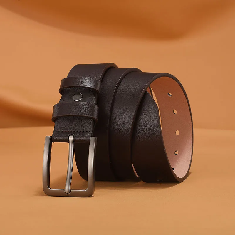 Модный деловой досуг, лидер продаж, классический винтажный ремень из искусственной кожи с пряжкой