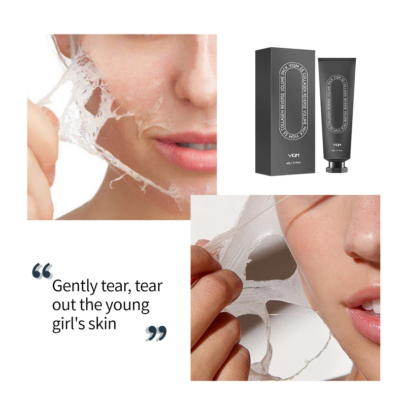 Wholesale Collagen Peel Off Facial Mask Pack Hydrating Anti Wrinkle Korean Face Care Masks Beauty Products Custom Logo OEM