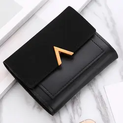 Mini Womens Wallets And Purses Short Female Coin Purse Credit Card Holder pocket small wallet for women