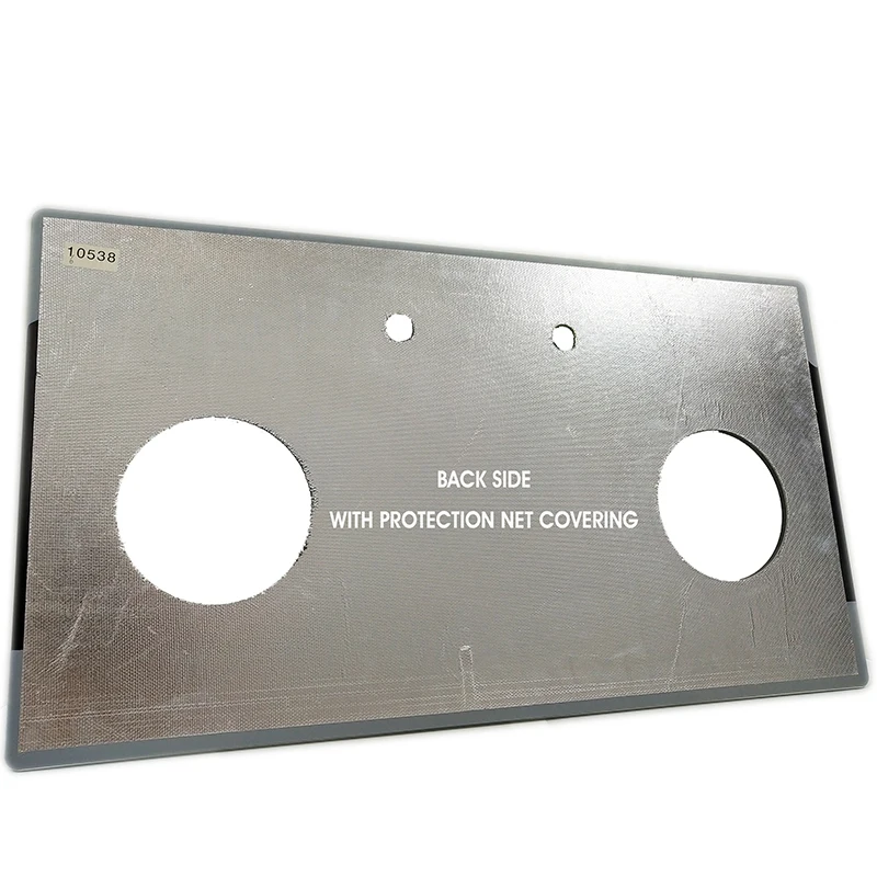 Manufacturer custom high temperature screen printing glass tempered glass gas stove 2 furnace holes gas stove covertop glass