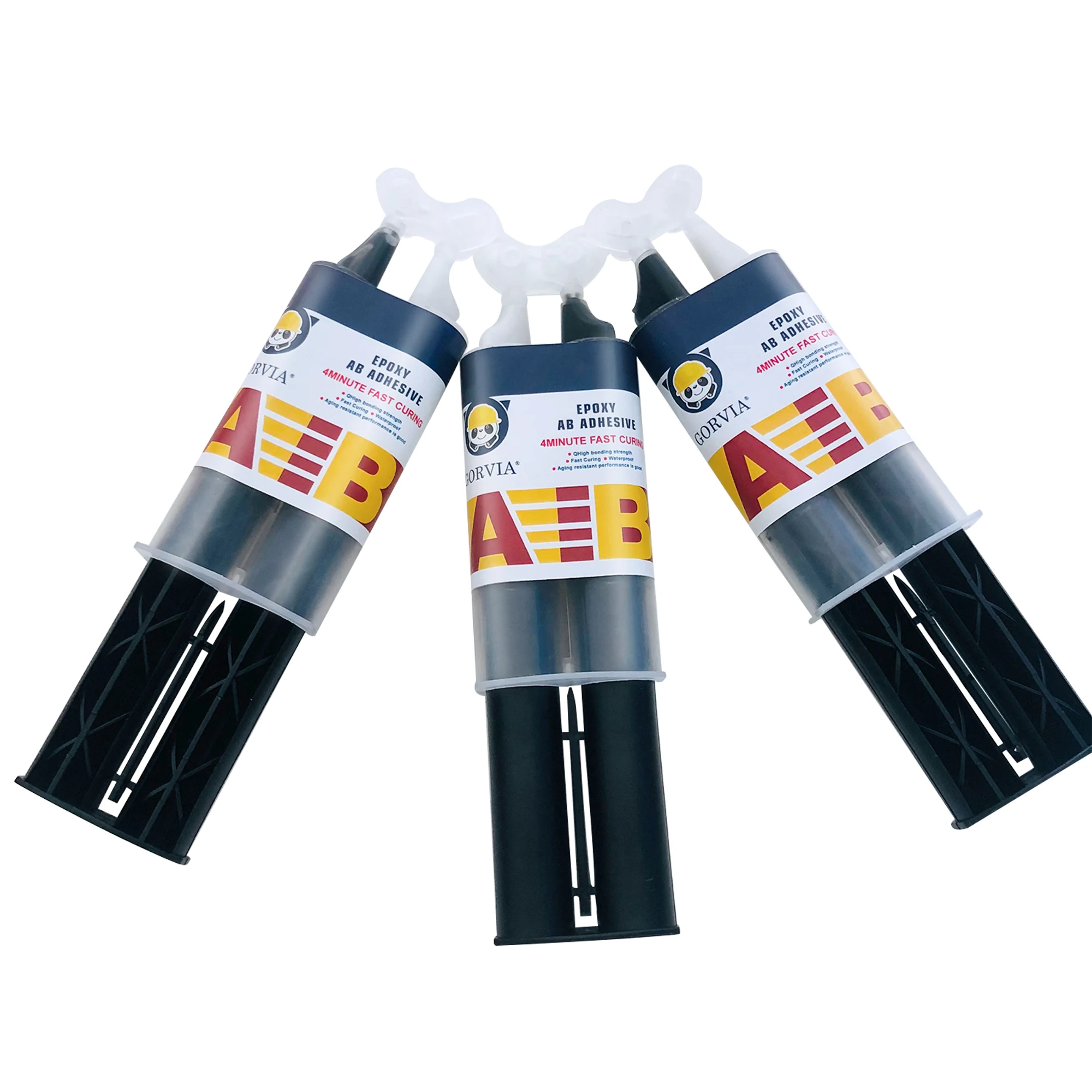 GORVIA Industrial Grade Two Part Epoxy AB Glue Sets for Precision Bonding of Metal Stone Glass Plastics Rubber