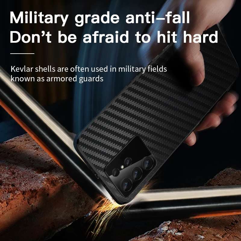 Wholesale Customized Carbon Fiber Phone Case for Samsung Galaxy S22