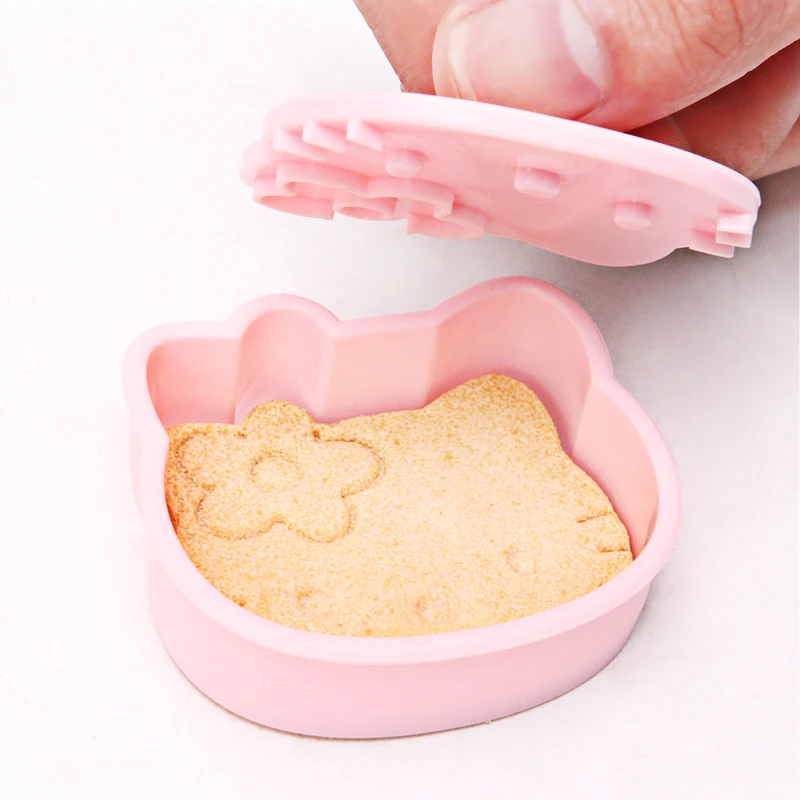 
CHEFMADE 3D Cookies Embossing Stamp Sugarcraft Dessert Baking 4Pcs Biscuits Mold Set For Cake Decor Tool 