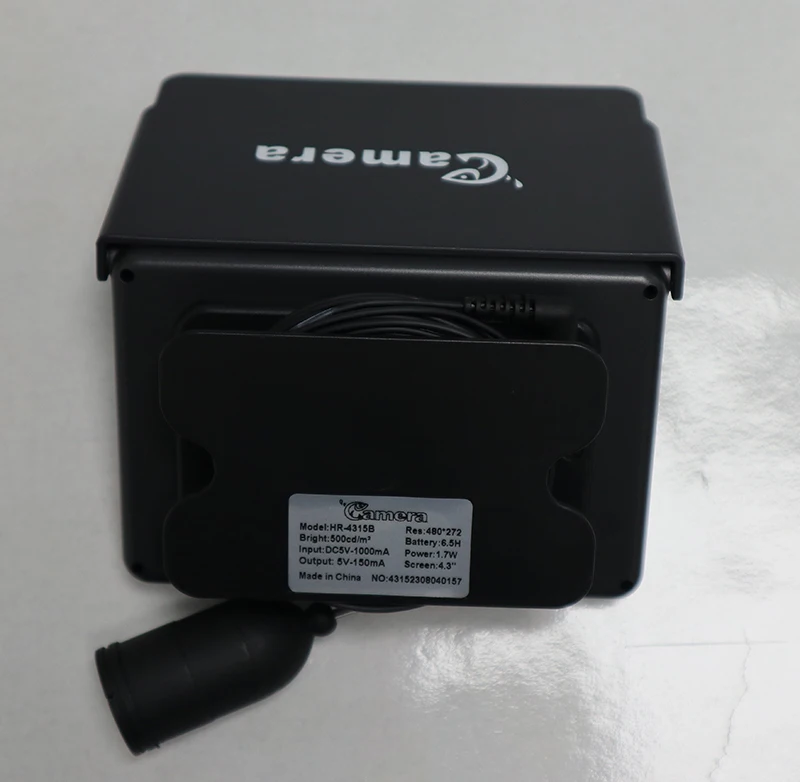 HR-4315B Top sales 5m to 20m cable battery powered waterproof rainproof mini underwater fish finder camera