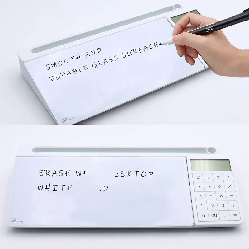 Desk Organizers with Accessories for Office, Home, School Supplies dry erase desktop glass whiteboard