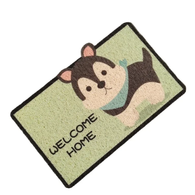 Household Entrance PVC coil  Front Door Mat indoor Outdoor Rug Non-Slip waterproof Welcome hallway Doormat pet dag cat door mat