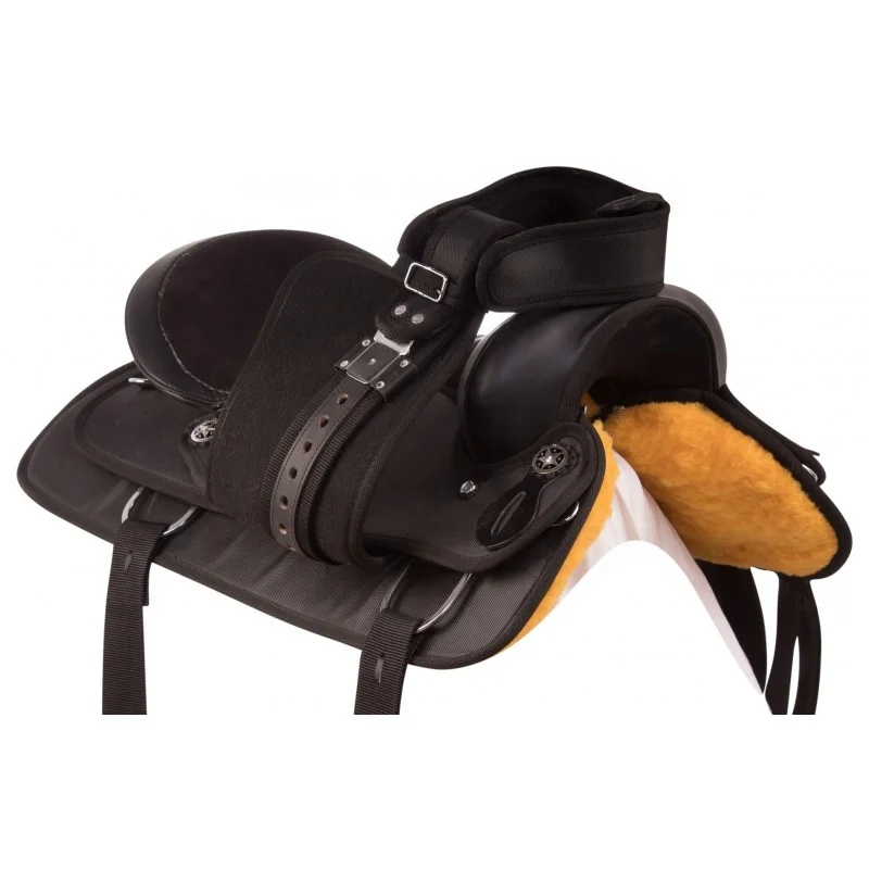 Top Quality Synthetic Western Saddle Ideal for Daily Ride Available with different seat sizes