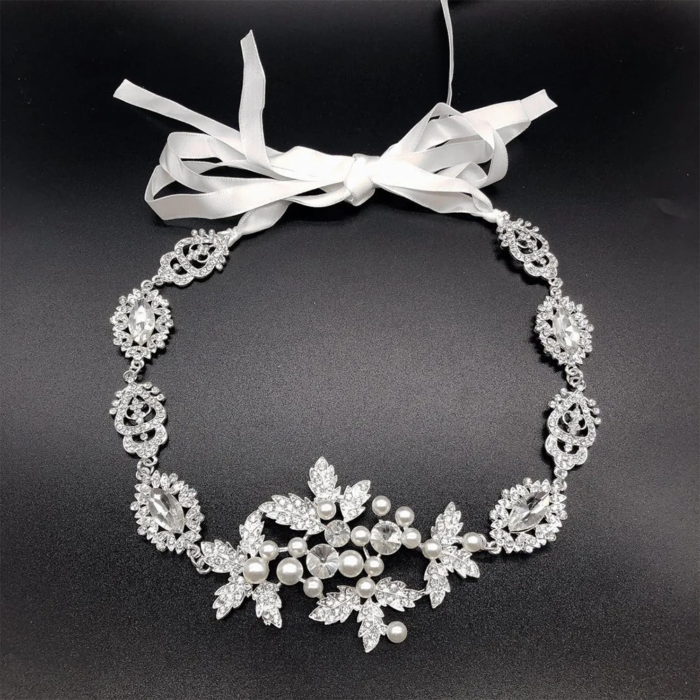 Хрустальная Свадебная повязка на голову тиара невесты