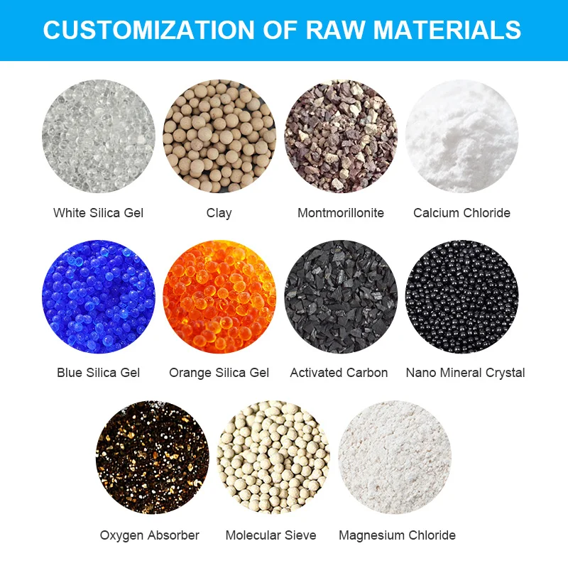 Absorb King Calcium Chloride 10g Desiccant Pack Bags for Sea Shipping Cargo Dry desiccant