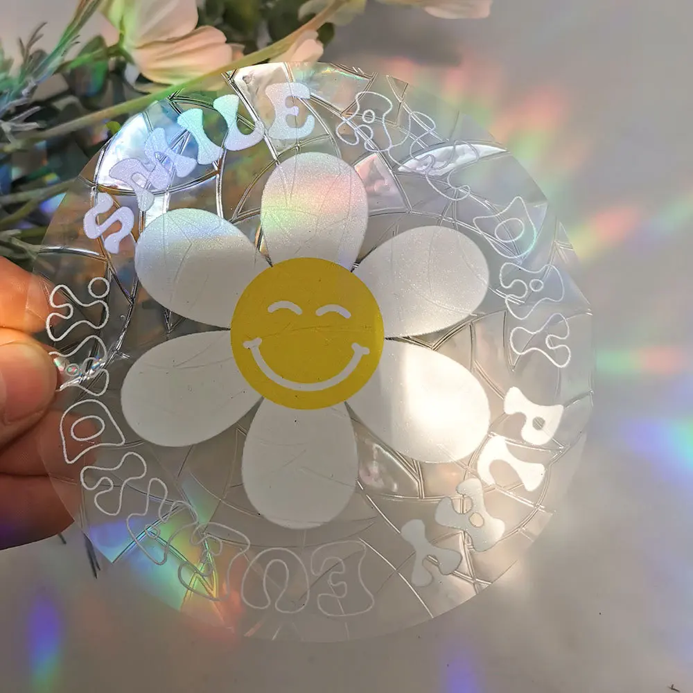 Home Bedroom Children Decoration Film 3d Custom Rainbow Maker Suncatcher Window Electrostatic Stickers