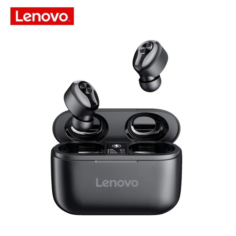 Original Lenovo HT18 TWS Wireless Earphone Earbuds Volume Control HIFI Stereo Headset Battery 1000mAH Charging box