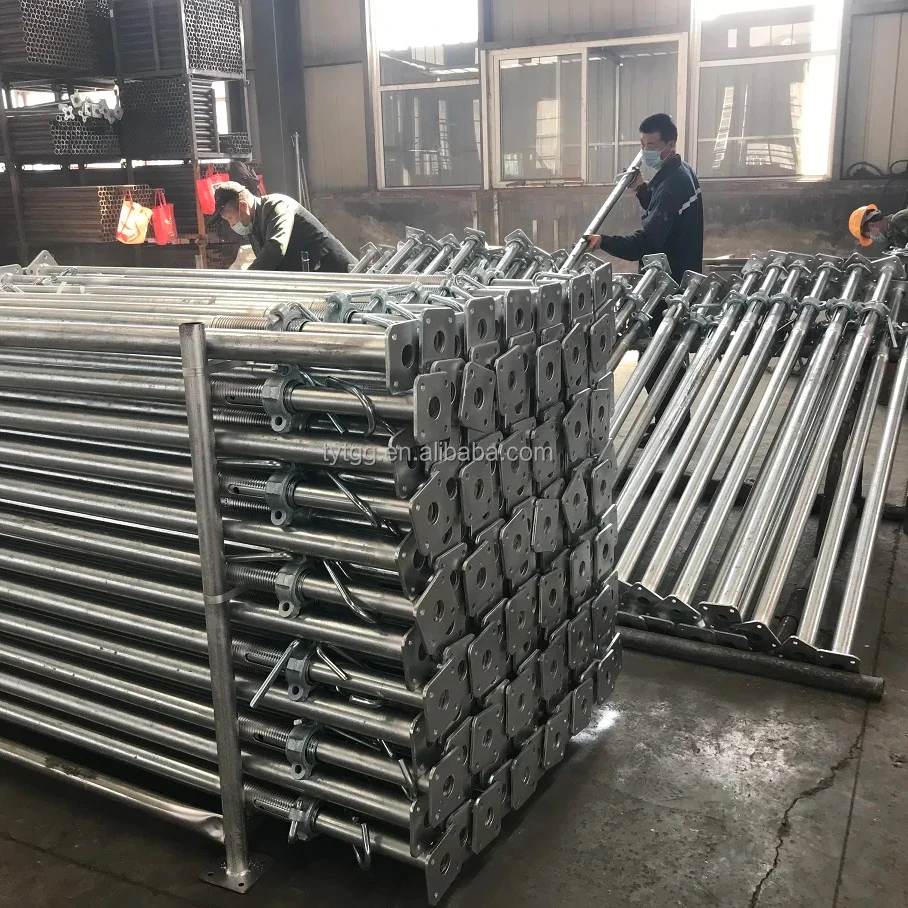 Galvanized Steel Acro Prop Shuttering Jacks Steel Acrow Shoring Scaffolding Steel Props For Building Construction