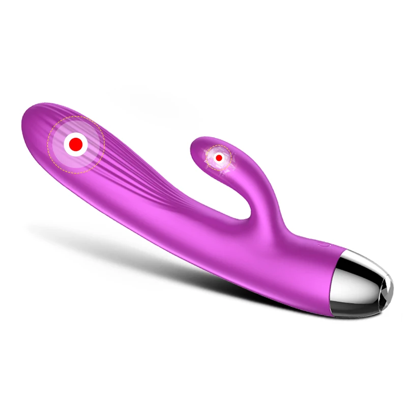 FOXSHOW USB Rechargeable Impact Function Silicon Sex Toys Dildo Vibrator for Female Adult Masturbating Use Toys Sex Adult