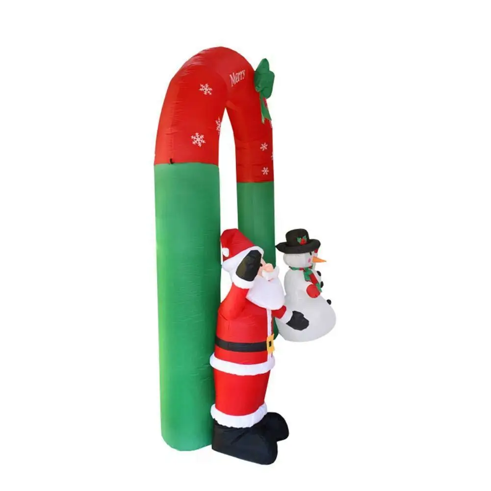Hot sale Christmas decoration supplies Santa Claus inflatable door outdoor for yard party decoration