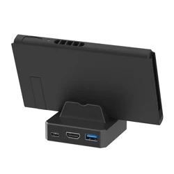 4K/1080P дорожный адаптер для телевизора Портативная подставка для зарядки док-станция для телевизора для коммутатора/коммутатора OLED модель с дополнительным USB-портом 3,0