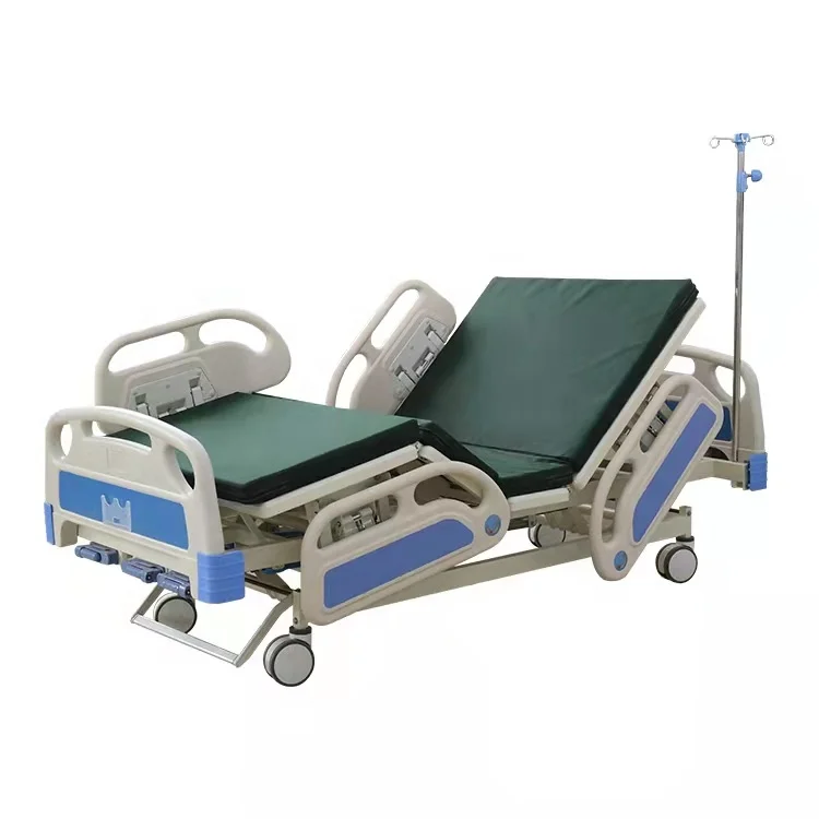 
Hospital equipment 3 cranks patient manual medical bed 
