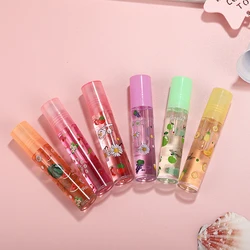 Fruit Lip Gloss Little Flower Daisy Transparent Colorless Lip Oil Lipstick Moisturizing Hydrating Lip Care