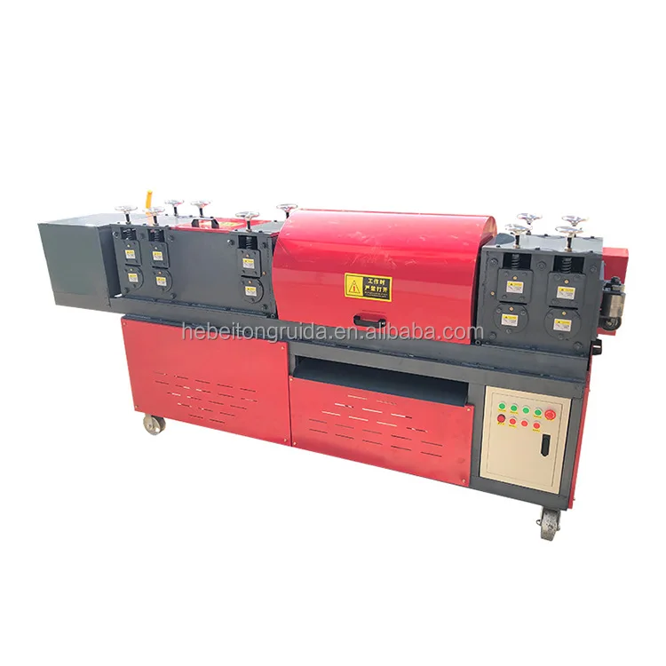 manual price scrap steel round bar straightener machine