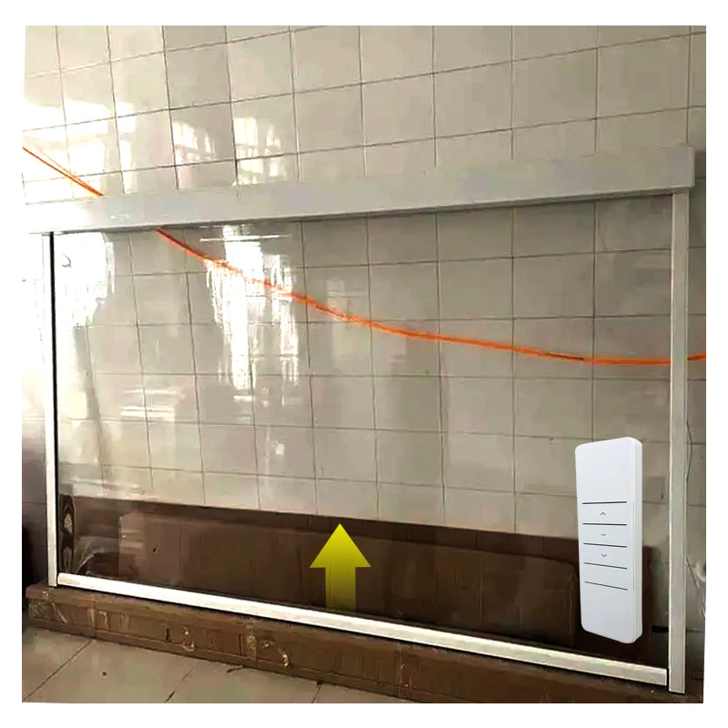 Motorized automatic zip track screens roller waterproof blinds for balcony gazebo transparent patio retractable outdoor blinds