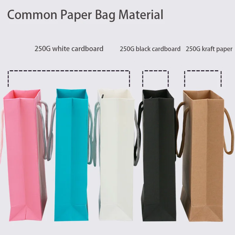 Custom Logo Tote Luxury Paper Bag Shopping Gift Bags For Retail Jewelry Clothing Business