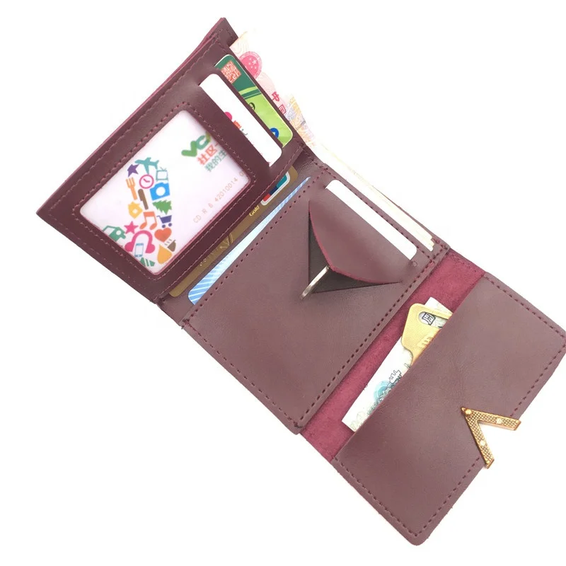 Mini Womens Wallets And Purses Short Female Coin Purse Credit Card Holder pocket small wallet for women