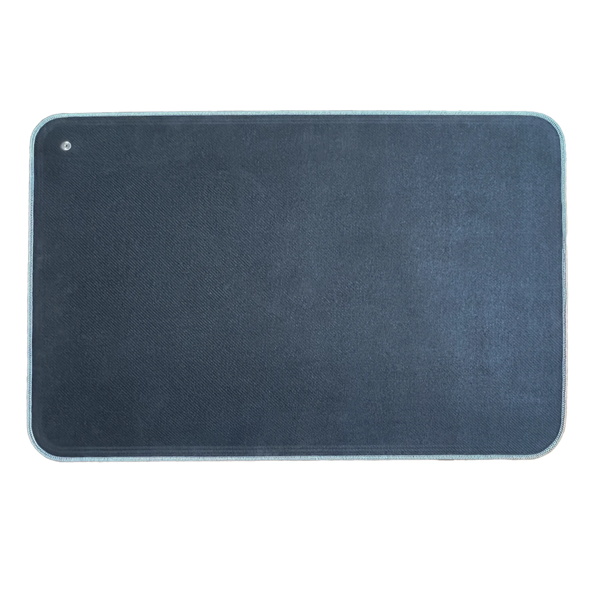 Grounding Mat: Light Gray Color on top, Backing material: Rubber material, SBR, Pu leather