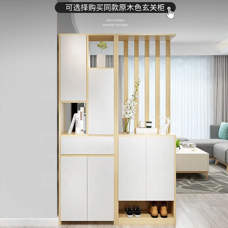 Modern simple living room hall cabinet large storage space partition side cabinet