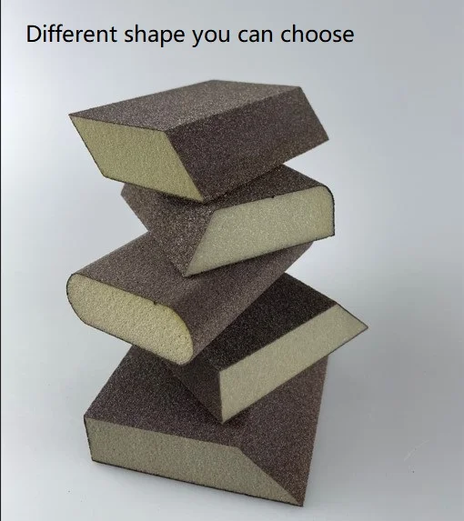 high density  flexible Silicon Carbide  four side abrasives sanding  sponge sanding  block abrasive foam block