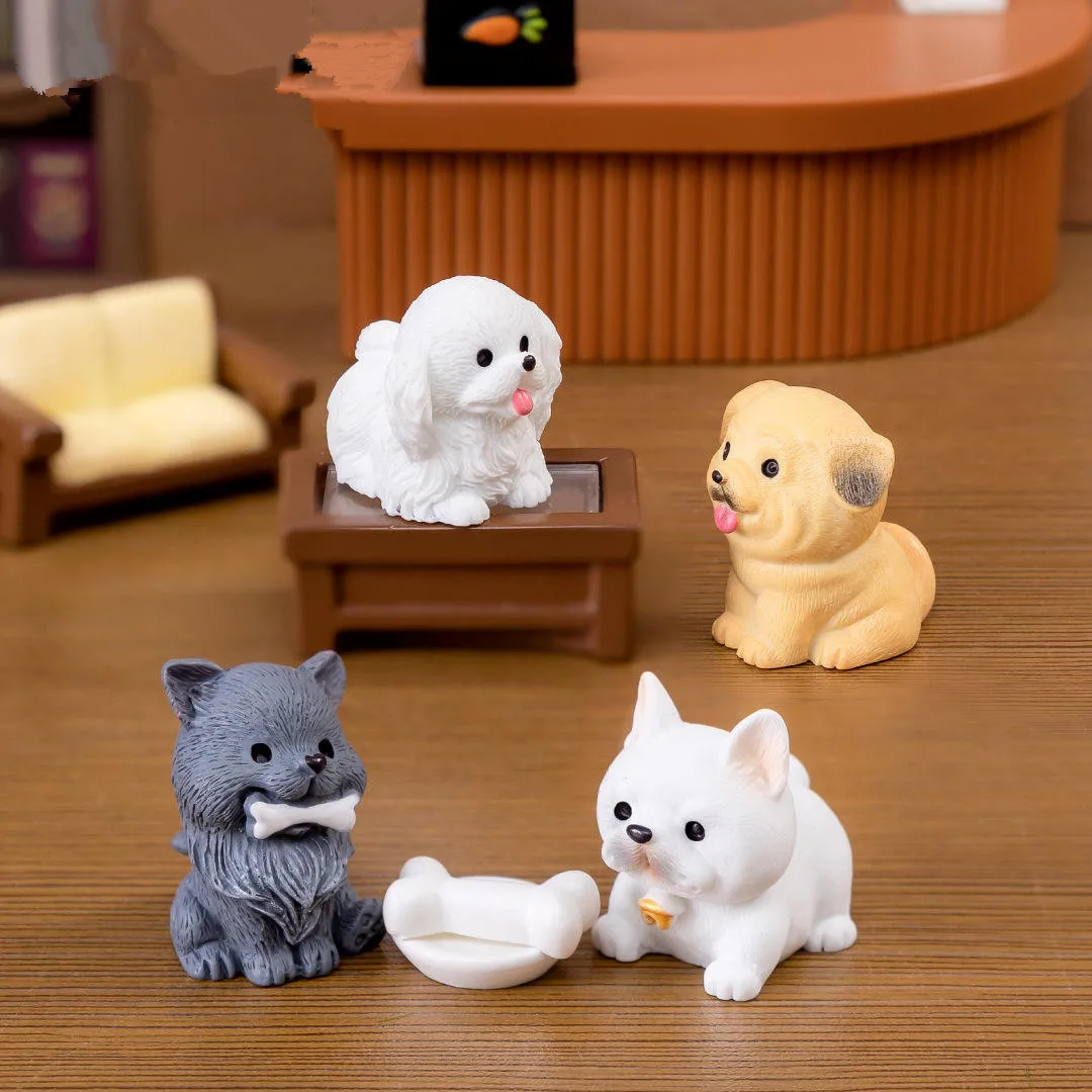 Wholesale Cute Small Animal Decor Creative Miniature Landscape Ornaments Resin Decoration For Gift