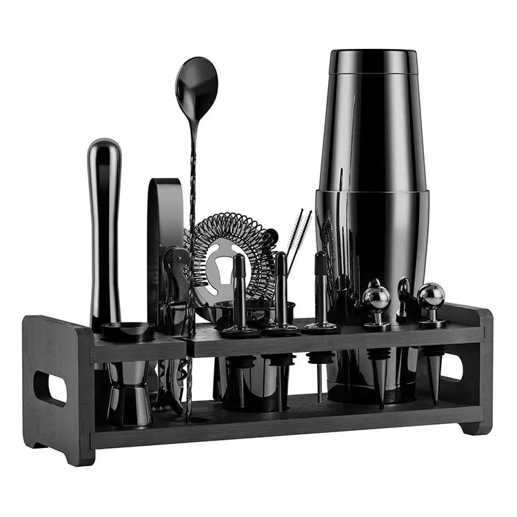 Factory Direct Sales Bar Stainless Steel Gold Silver Black 500ML Drink Set Cocktail Shaker Barware