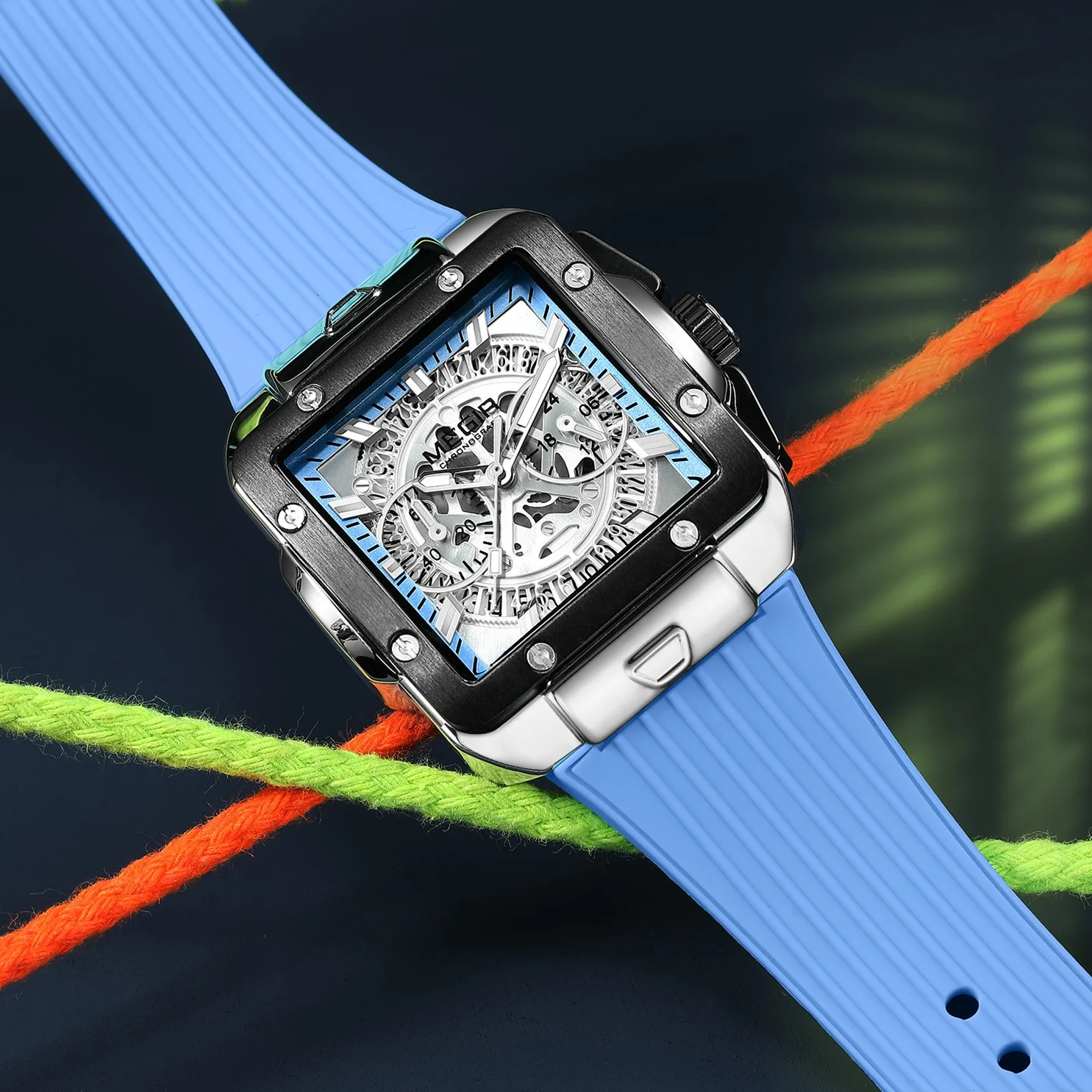 MEGIR 2228 Fashion Mens Quartz Watches Luxury Big Dial Chronograph Waterproof Luminous Male Sport Wristwatches Relogio Masculino