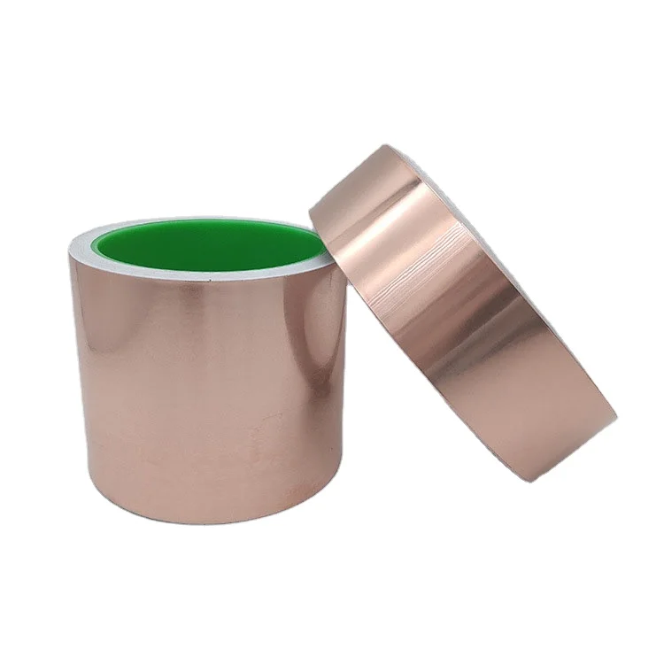 Single-Sided Adhesive Conductive Copper Foil Tape Anti-Interference Pure Copper Double Conductive Self-Adhesive Copper Foil Tape