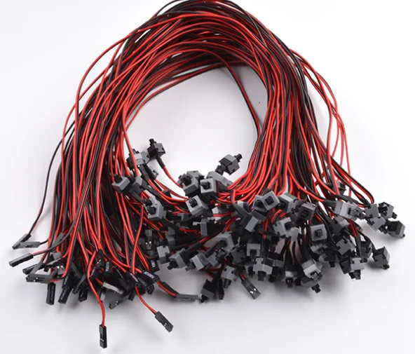 45cm Long Power Button Switch Cable for PC Switches Reset Computer Power Momentary Automatically Reset Push Button