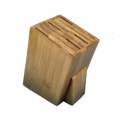 Factory directly kitchen fruit wood knife block knife holder rack bamboo knife holder
