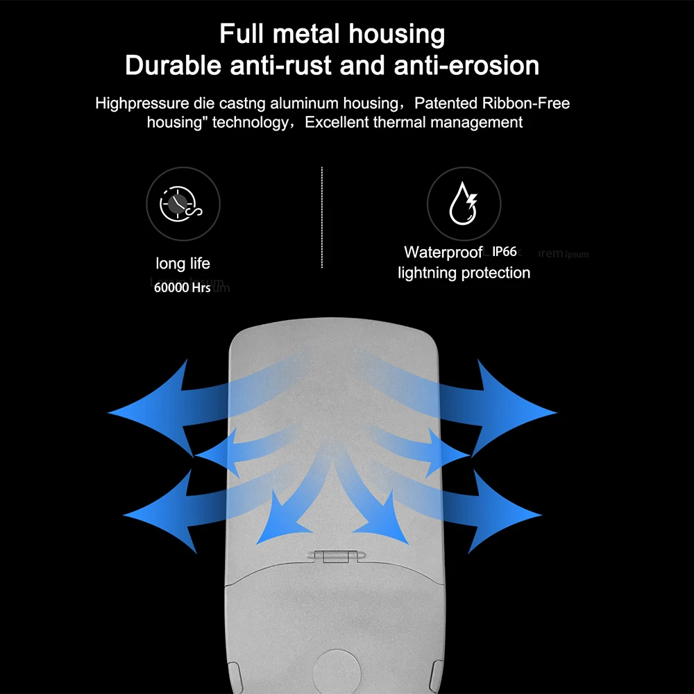 Умный и пульт дистанционного управления Оптический контроллер светодиодный уличный свет наружный IP66 IK09 водонепроницаемый экологически чистый 160 лм/Вт AC 70 Luce Di через