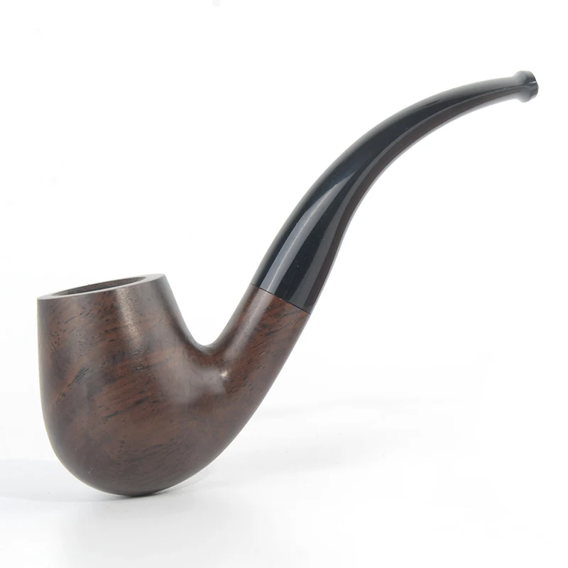 Tobacco Smoking Ebony Wood Smooth Finished 9mm Filter Olive Series Pipe Shape #ALW Special Offer Free Shipping
