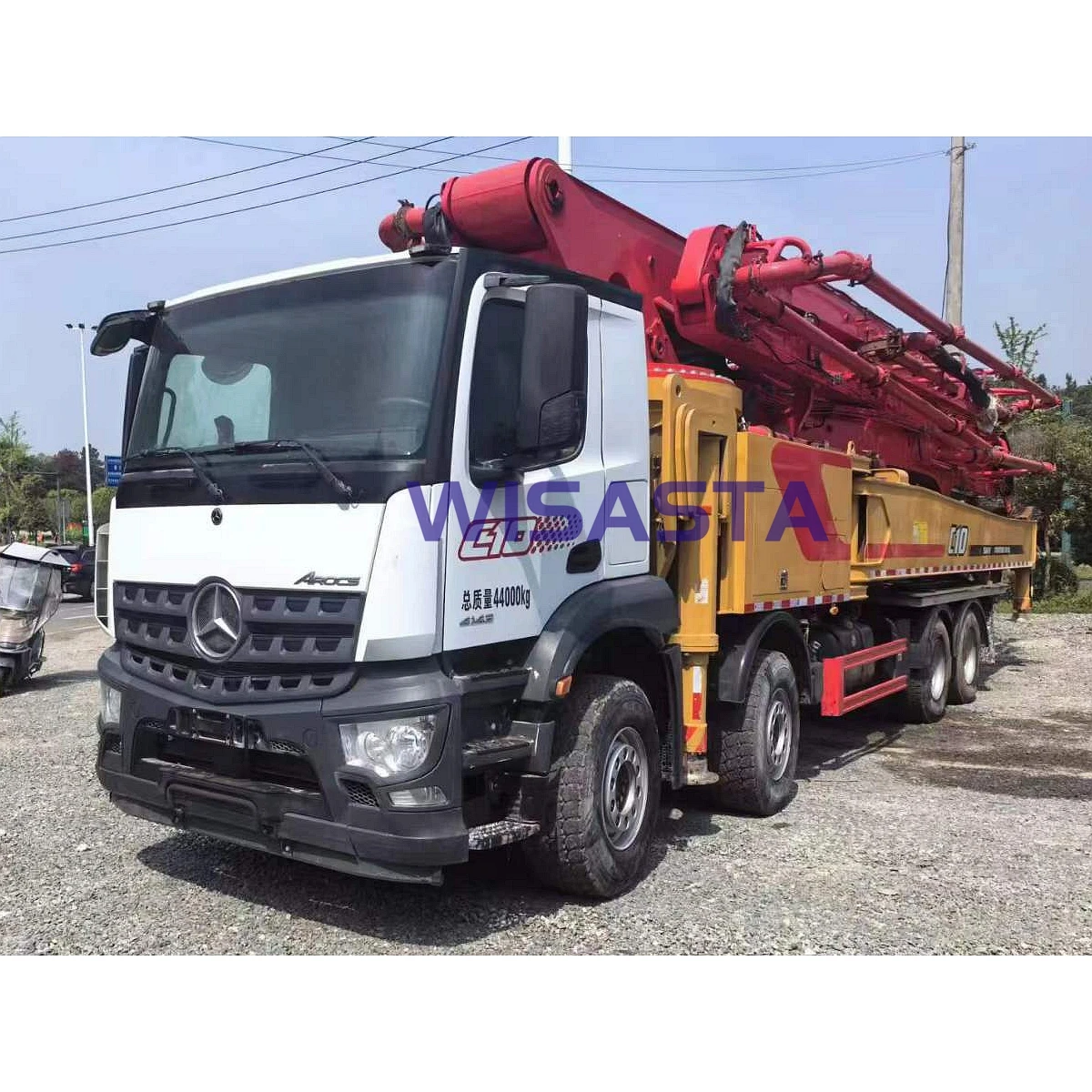 62 Meters Boom Used Pumping truck SANY 620C-10A mobile Concrete Pump Truck for sale