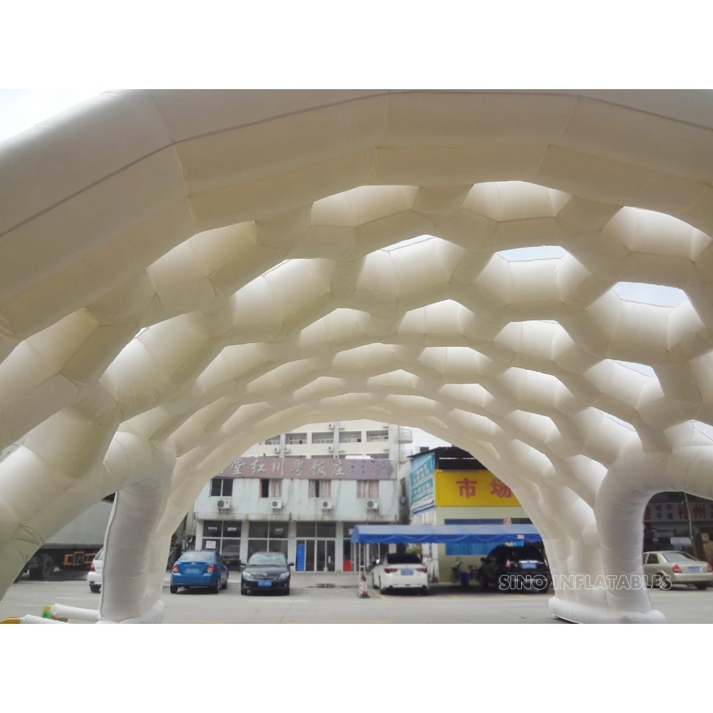 Outdoor Event White Giant Inflatable Spider Tent With Bubble windows on Top From Sino Inflatables Factory