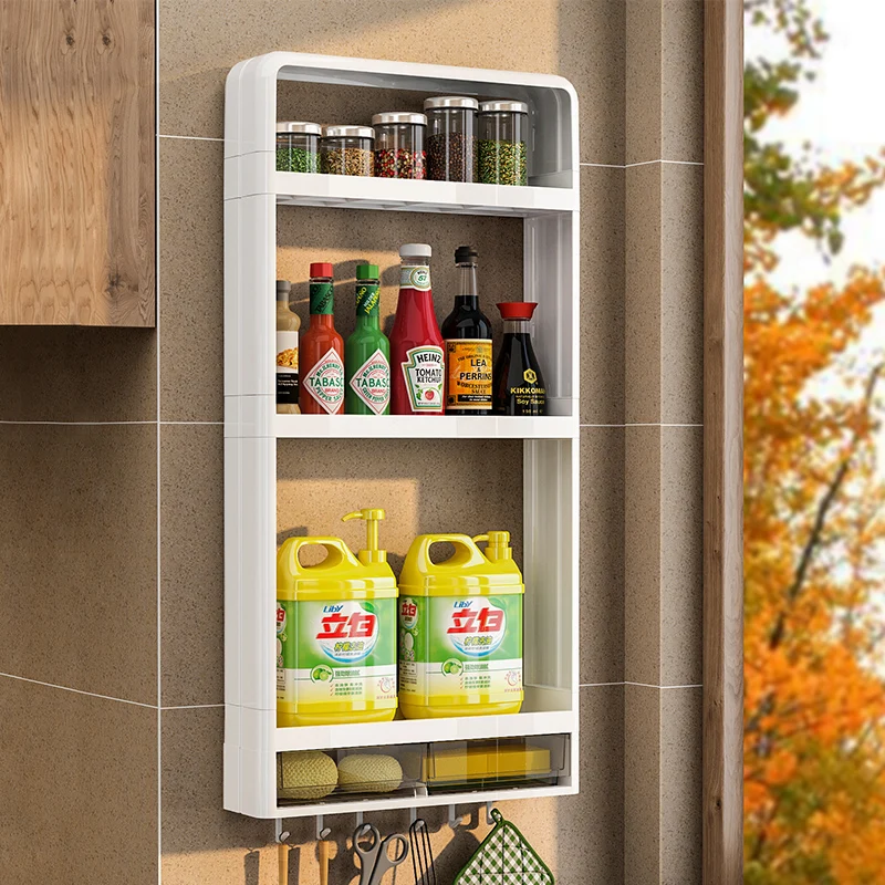 Wholesales Wall Hanging Shelves Spice Organizers For Kitchen Accessories Srorage Rack Shelf Storage Holders Racks