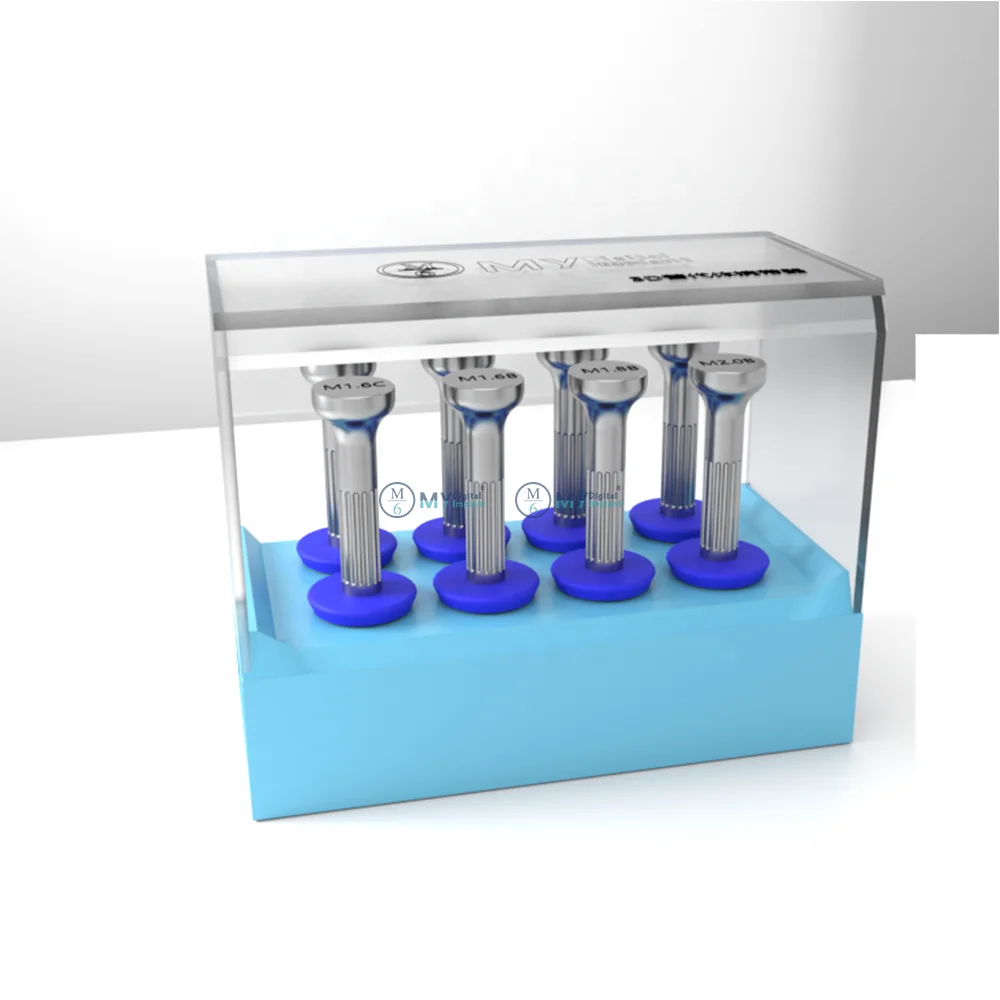 Dental lab tool carrier to install and remove digital lab analog