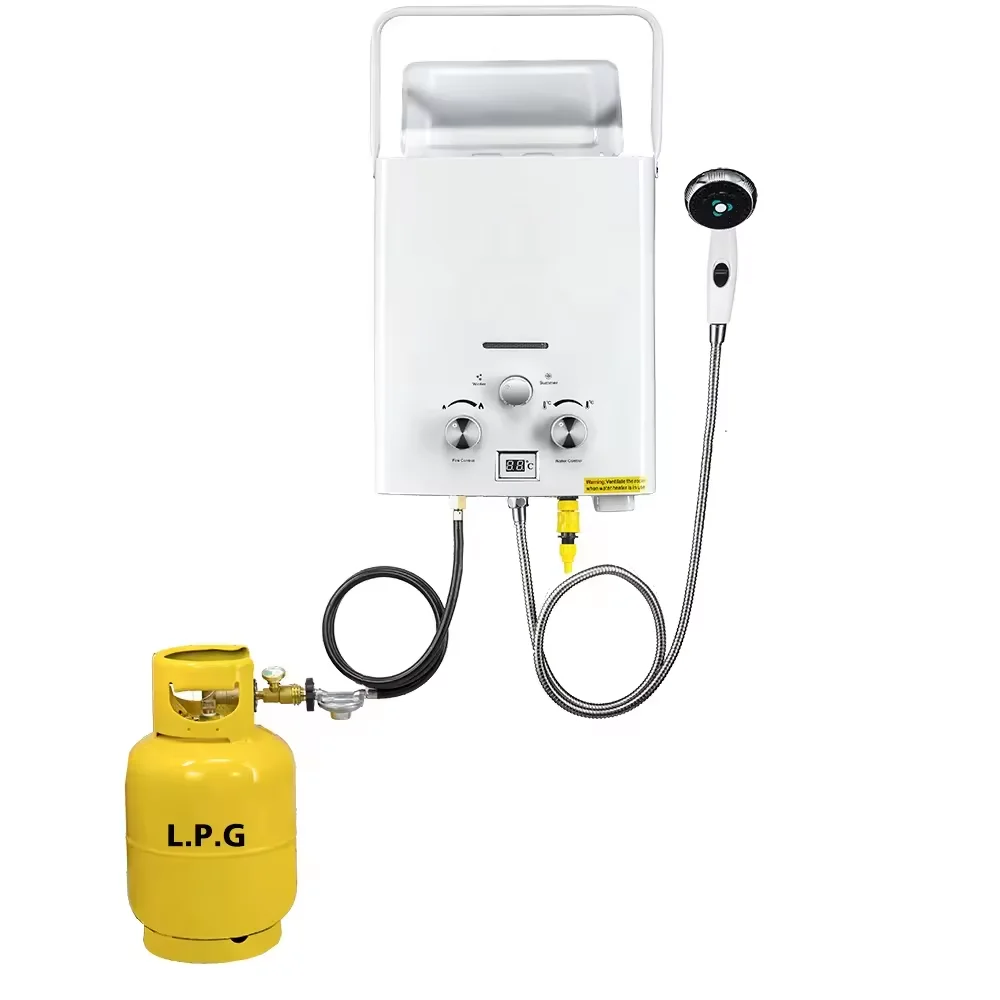 6-20L tankless instant bathroom shower gas water heater LPG or Natural Gas type