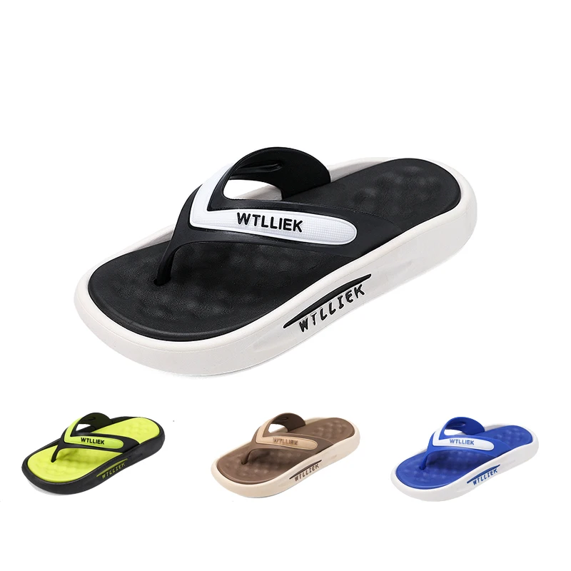 High Quality Advertising Beach Flip Flops For Men Custom Logo Unisex Custom Flip Flops