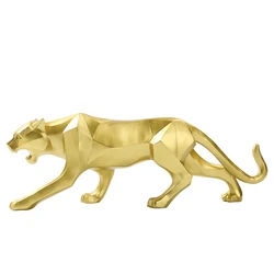 Фигурки леопарда высшего качества на заказ, фигурки животных из смолы, украшение для дома