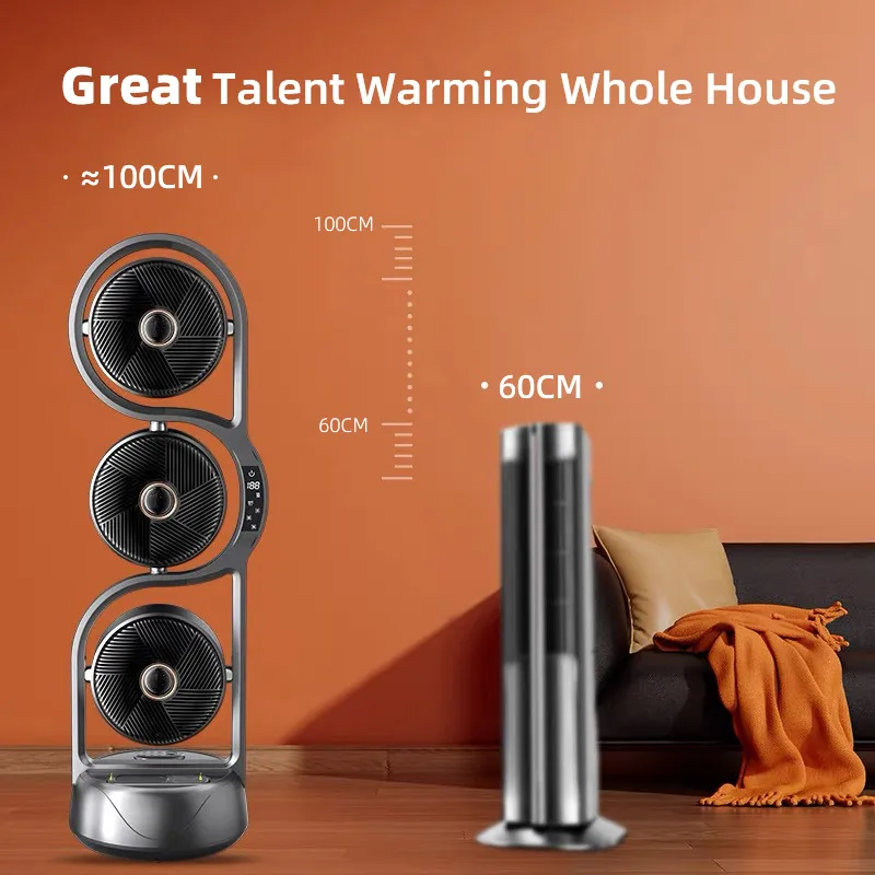 Winter 3000W Oscillating Space Heater Remote Control Electric Fan Heater Ceramic Tower Heater