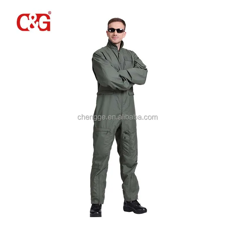 Nomex Fighter Pilot Uniform Olive Green Pilot Overalls Flight Suit