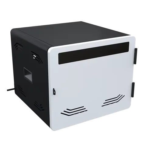 Portable charging cabinet school classroom tablet laptop charging station ac power and USB-C 12-15 bays output charging cart