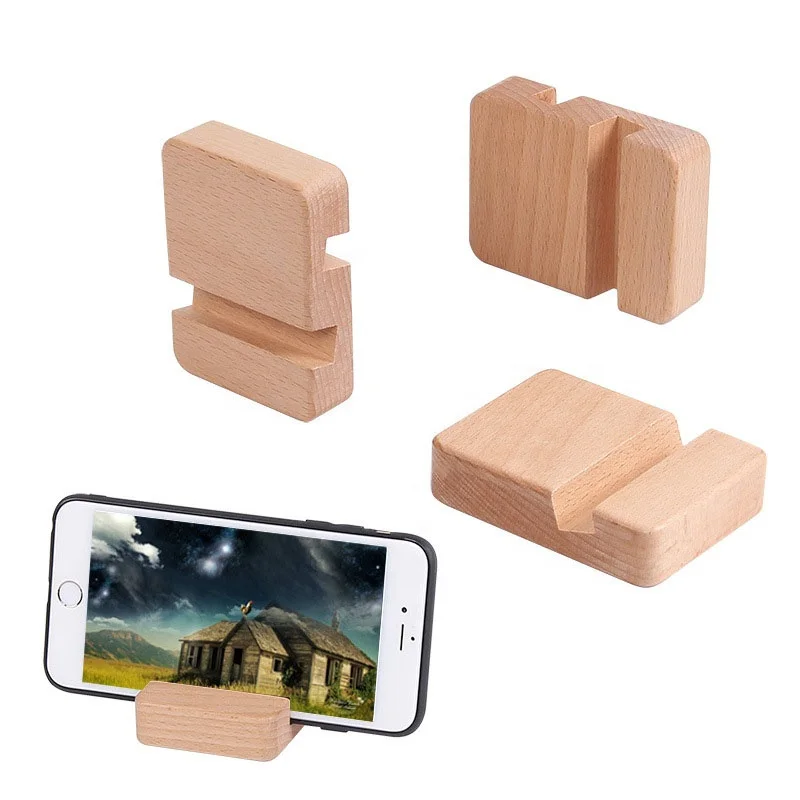 2022 New Wooden Phone Holder Stand Dock High Quality Handphone Stand